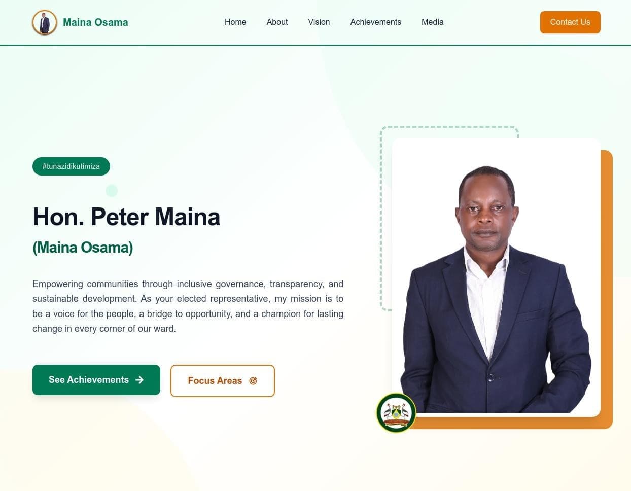 Hon. Maina Osama Portfolio